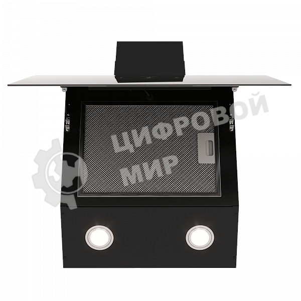 Вытяжка наклонная Elikor Rise BK 60 черный, 60 см, 750 куб. м/ч, 56 дБ