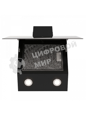 Вытяжка наклонная Elikor Rise BK 60 черный, 60 см, 750 куб. м/ч, 56 дБ