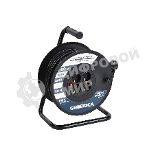 Удлинитель на катушке 4х40 м 2P+PE 10А УК40 с термозащ. 3х1.0 кв.мм GENERICA IEK WKP10-10-04-40-G