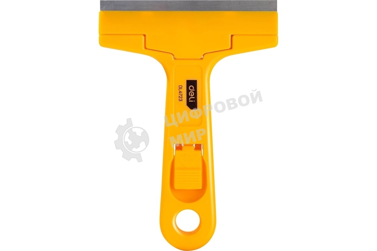 Скребок Deli DL4723C 145мм Ширина лезвия: 18 мм. Толщина лезвия: 0,5 мм. Высокопрочный пластик ручки. Лезвие из сплава.