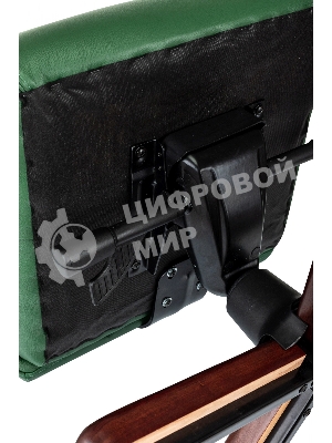 Кресло Бюрократ T-9928Walnut зеленый, кожа