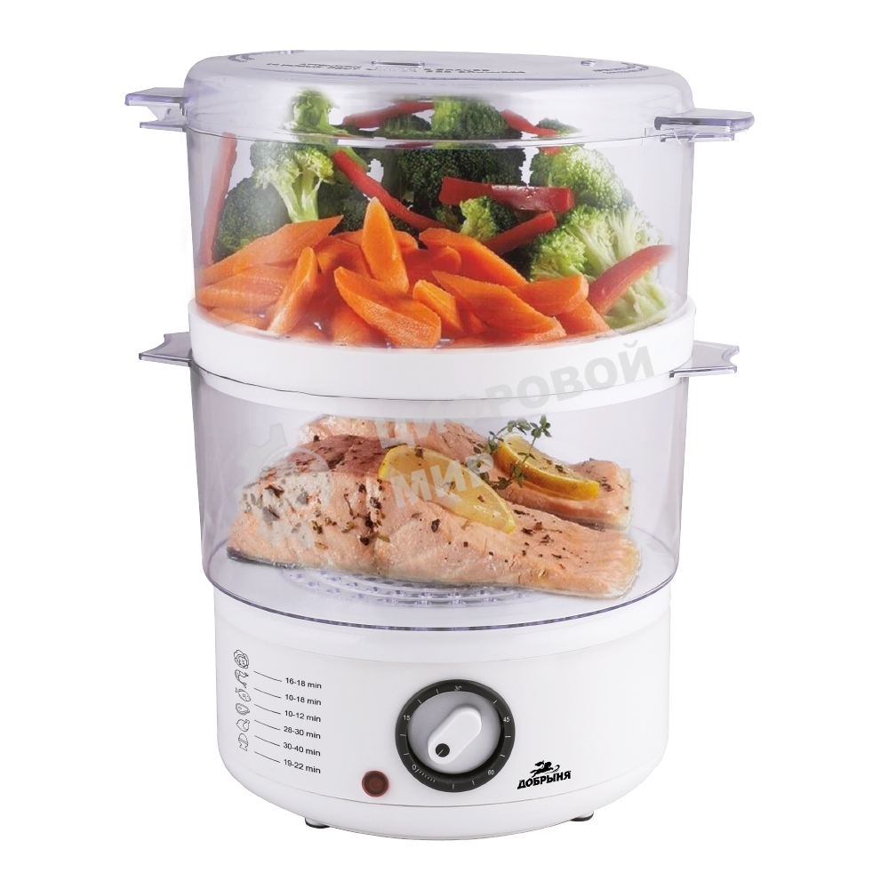 Пароварка Добрыня DO-3203 600Вт, 2чаши
