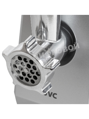 Мясорубка электрическая JVC JK-MG128 черный, 2500 Вт, 2.7 кг/мин, реверс, металлический лоток, насадки - 4