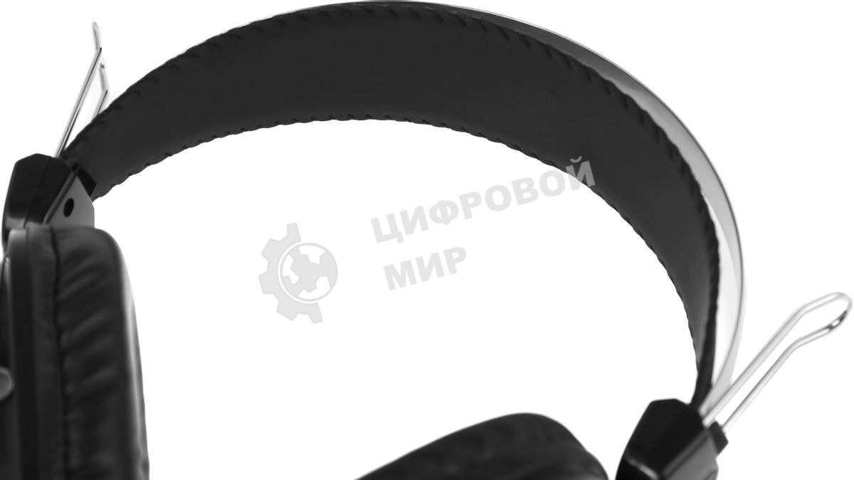 Гарнитура проводная с микрофоном A4Tech HU-50 черный 2м накладные USB оголовье