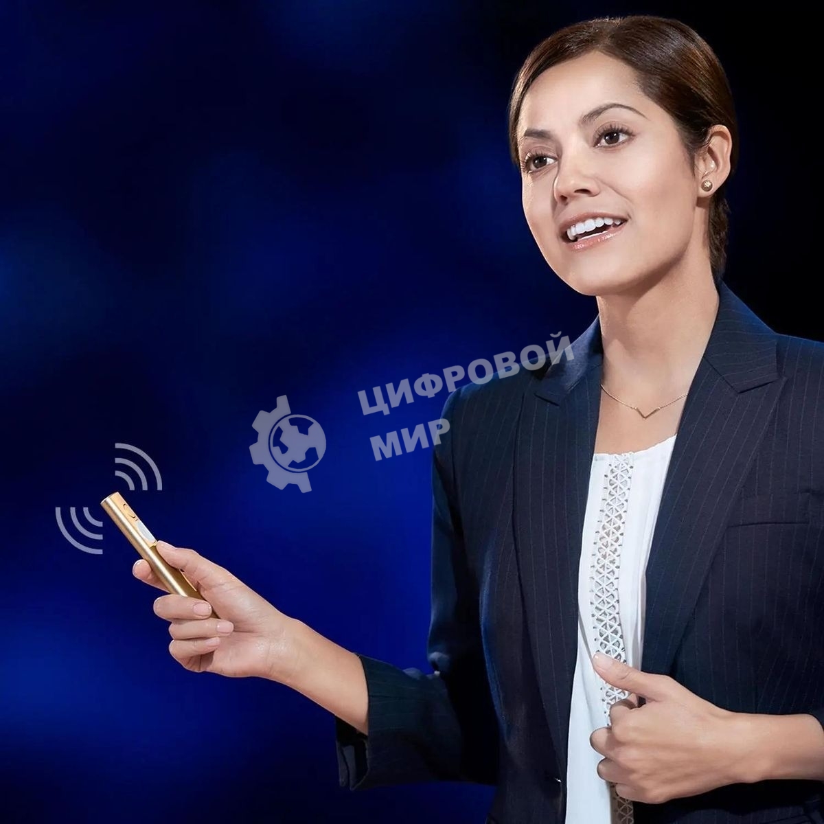 Презентер беспроводной Logitech Spotlight золотистый, радиоканал, USB, кнопки - 3