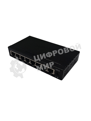 Коммутатор неуправляемый NEOMAX NMS-108P-1000-S, 8 портов 1000 Mbps, металл