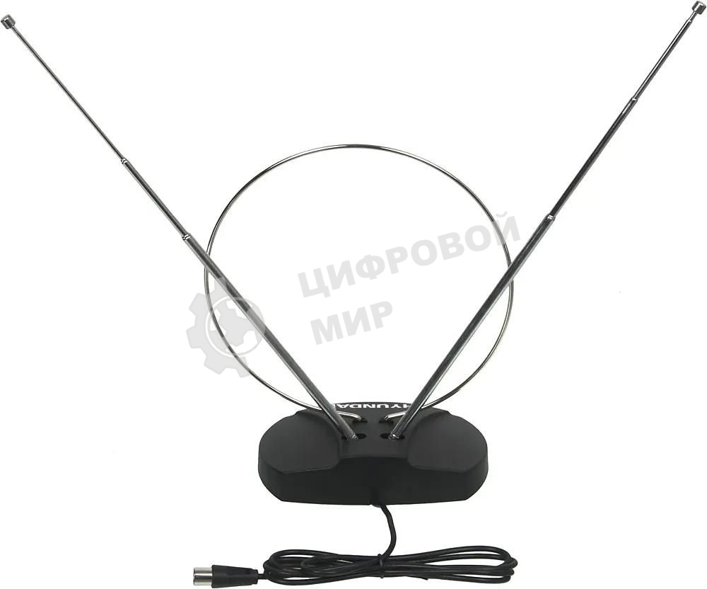 Антенна телевизионная Hyundai H-TAI120 3дБ пассивная черный