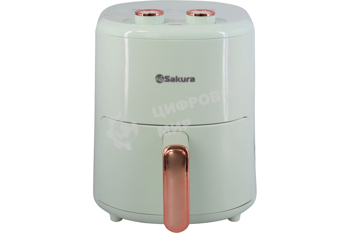 Аэрогриль Sakura SA-7677W белый, 1200 Вт, 4 л, сенсор, 9 программ