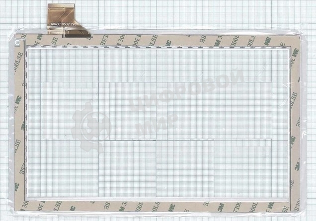 Сенсорное стекло (тачскрин) CN048C1060G12V0, белое