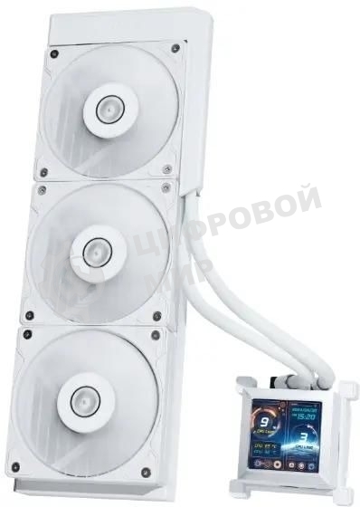 Система жидкостного охлаждения Lian-Li HydroShift LCD 360S Soc-AM5/AM4/1700 белый 4-pin 29.8dB Al+Cu LCD 330W Ret (G89.GHSLCD36SW.R0)