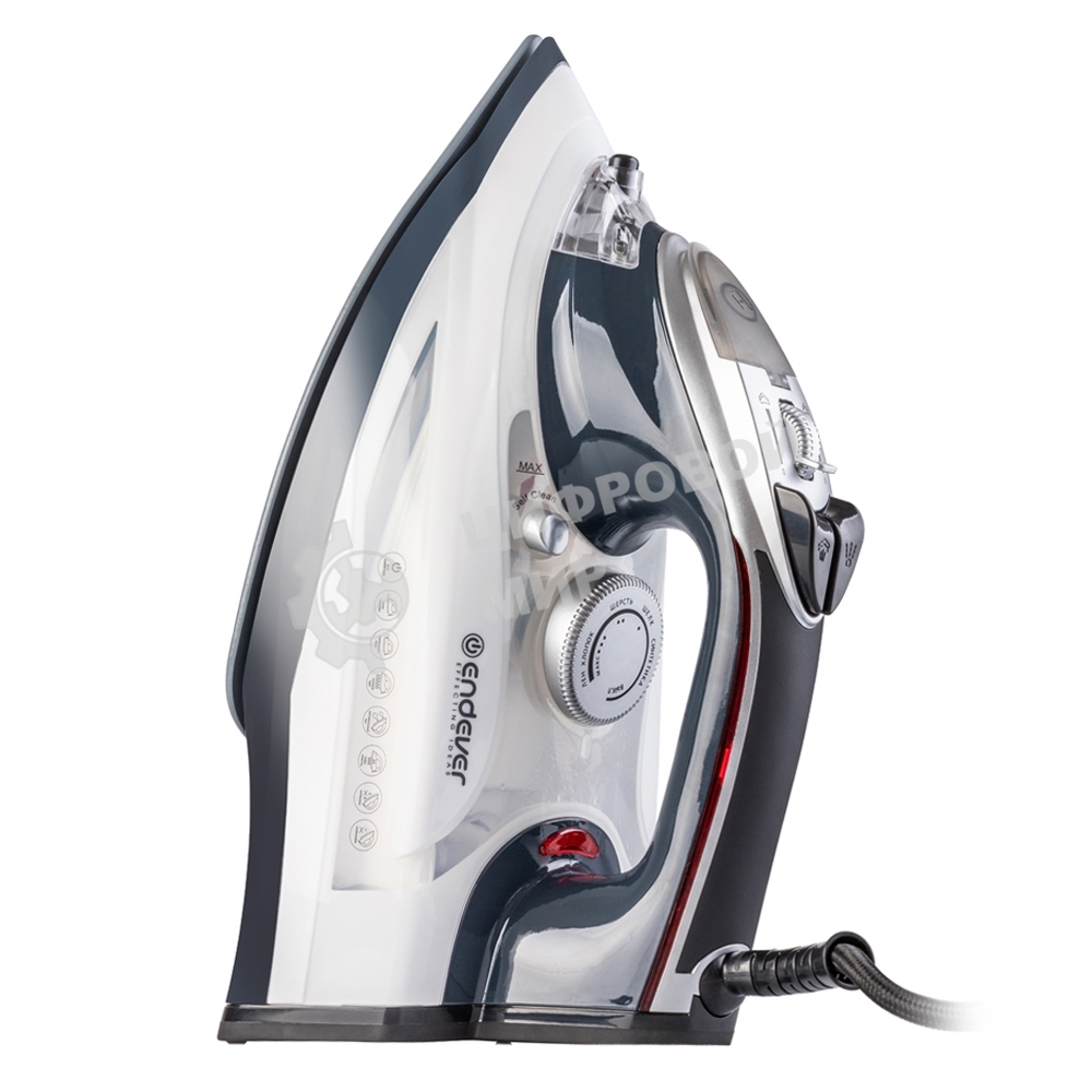 Утюг электрический Endever Delta-228 темно-синий/белый, 3000 Вт, подача пара 65 г/мин, паровой удар 180 г/мин, 10 шт/уп