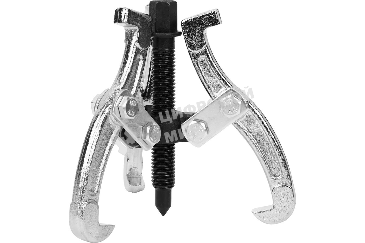 Съемник подшипников трехзахватный Deli DL-S3 75мм(рабочий ход болта), внешний диаметр 15-80мм, внутренний диаметр 35-60мм, сталь 45#