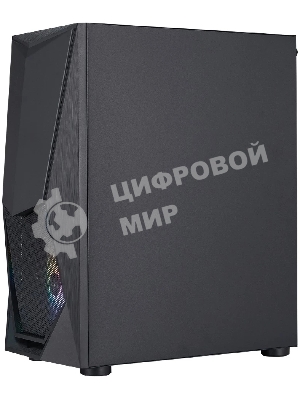 Компьютерный корпус 1STPLAYER DK DK-3 Black, ATX, 4x120мм FRGb fans