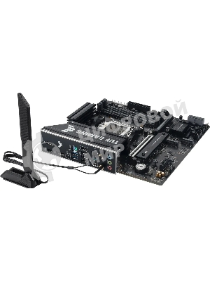 Материнская плата ASUS TUF GAMING B850M-E WIFI, AM5, AMD B850, 4xDDR5, 4xSATA, 3xM.2, 1xPCIe 5.0 x16, 1xPCIe 3.0 x1, 1xHDMI, 2xDP, 1x2.5Gb LAN, Wi-Fi 6E, Bluetooth 5.3, 1xUSB-C 10Gbps, 1xUSB-A 10Gbps, 2xUSB-A 5Gbps, 4xUSB-A 2.0, 3x3.5 мм, 7.1, mATX
