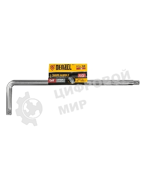 Вороток Г-образный Denzel 375x100 мм, квадрат 1/2