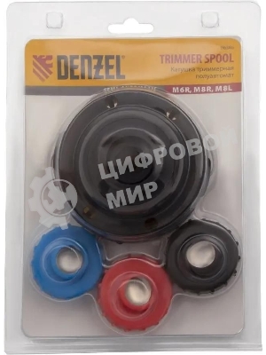 Катушка триммерная полуавтомат шестигранник Denzel HEX х15,6 болт М6 правый М 96365