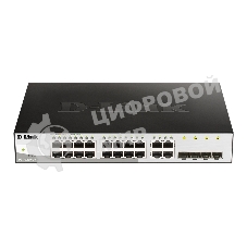 Коммутатор D-Link DGS-1210-16/G2A, 16×1 Гбит/с + 4×1 Гбит/с Combo, настраиваемый