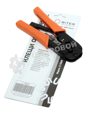 Монтажный инcтрумент 5bites Клещи LY-T568R обжимные для 8Р8С/RJ46, 6P6C/RJ12, 6P4C/RJ11 с фиксатором