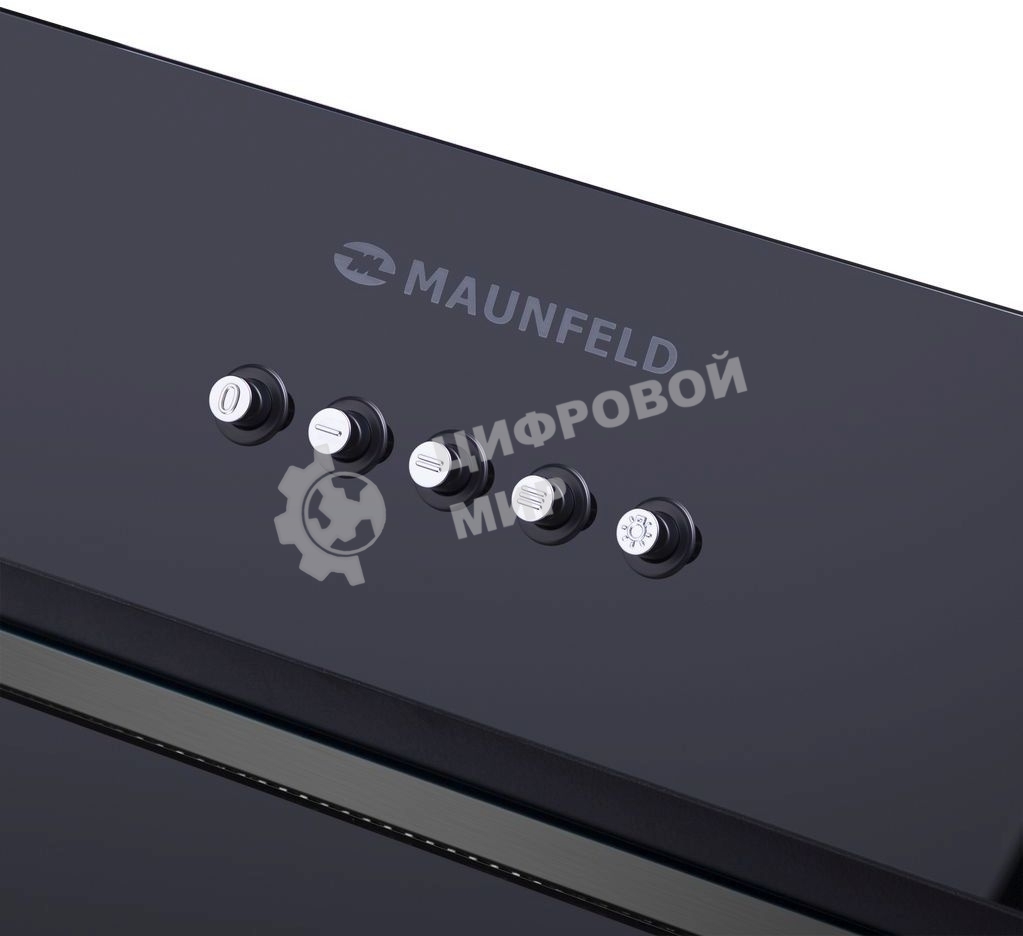 Вытяжка встраиваемая Maunfeld Trapeze 601GG черный, 60 см, 1150 куб. м/ч, 54 дБ