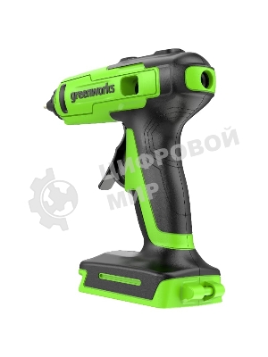 Пистолет клеевой аккумуляторный GreenWorks G24GLG, 24V, 11 мм, без АКБ и ЗУ (3502207)