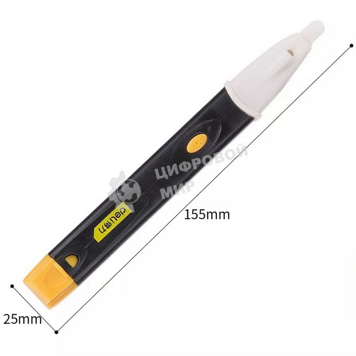 Бесконтактный детектор напряжения Deli DL8008 (90-1000В, функция фонарика, батарейки в комплекте)