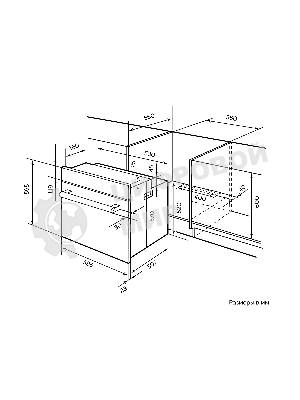 Духовой шкаф электрический встраиваемый LEX EDM 073 BL черный