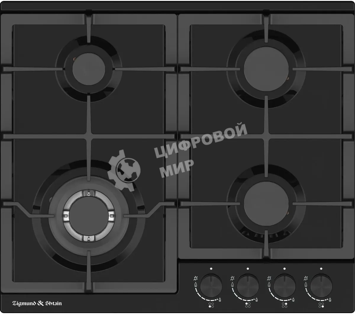 Газовая варочная панель Zigmund & Shtain G 14.6 B независимая, черный
