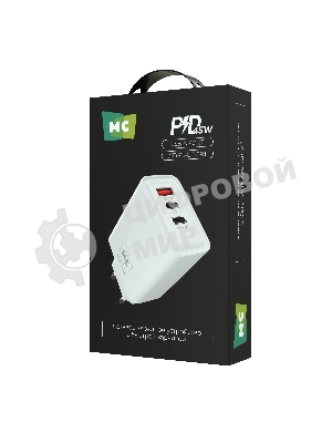 Сетевое зарядное устройство MORE CHOICE NC90 1USB+2Type-C 3.0A PD 45W, белый