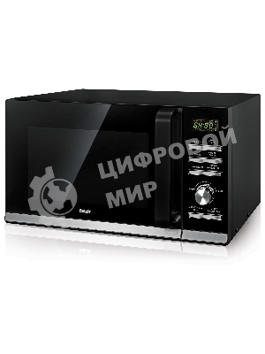 Микроволновая печь BBK 25MWC-991T/B черный/серебристый, 25 л, 900 Вт, переключатели - кнопки, поворотный механизм
