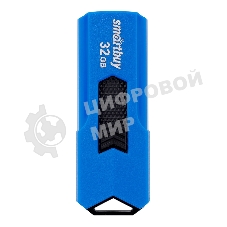 Флешка USB Smartbuy STREAM Blue (SB32GbST-B), 32Gb, USB 2.0, R/W 25/15, синий/черный