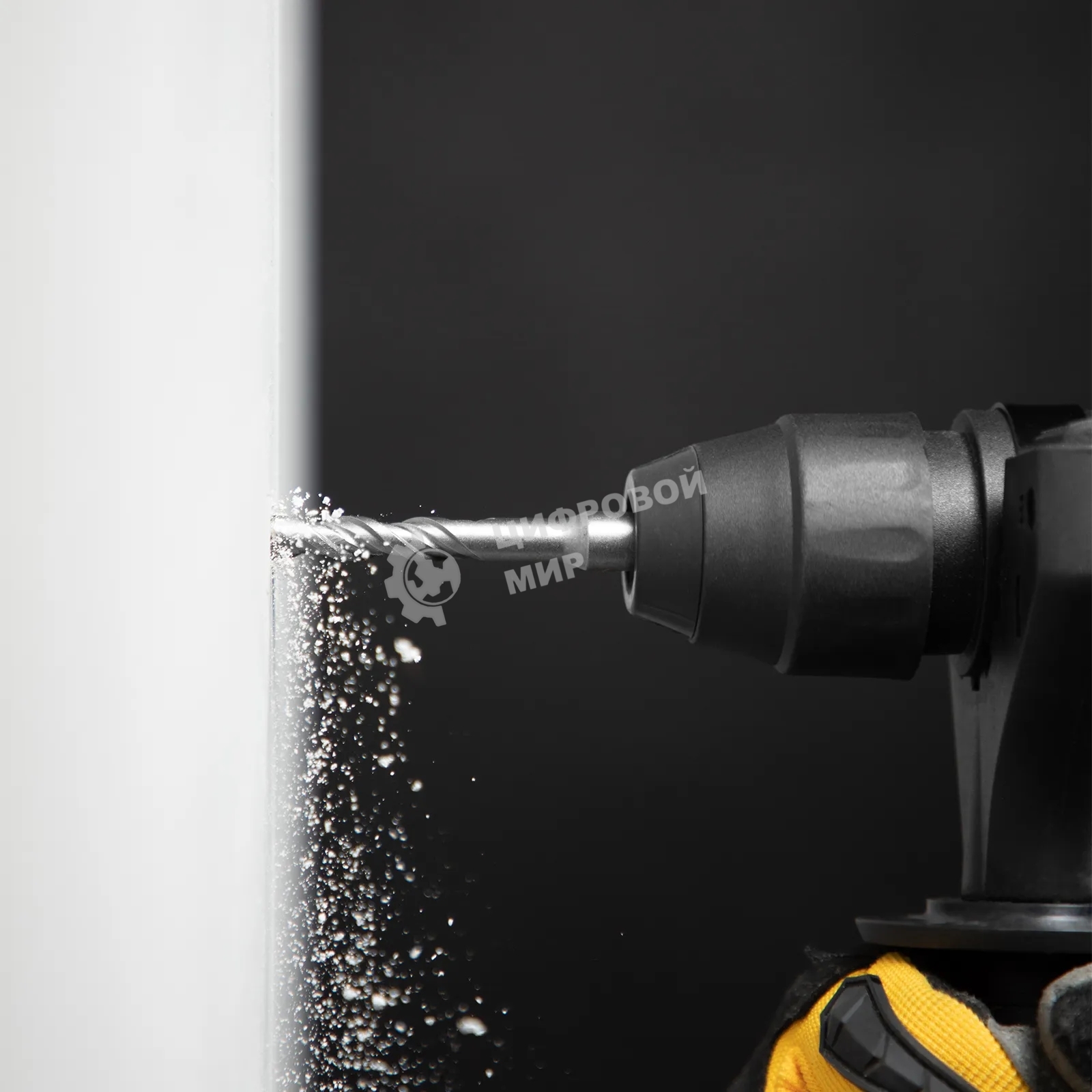 Бур по бетону Denzel двойная спираль, Cobalt W-tip, 6x110 мм, SDS PLUS