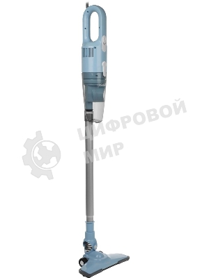Пылесос вертикальный Kitfort KT-586-2 голубой, питание от сети, 400 Вт, уборка сухая, пылесборник 1,2 л