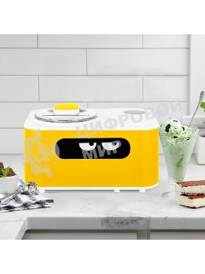 Мороженица Kitfort КТ-1829-1 110Вт 1200мл. желтый/белый