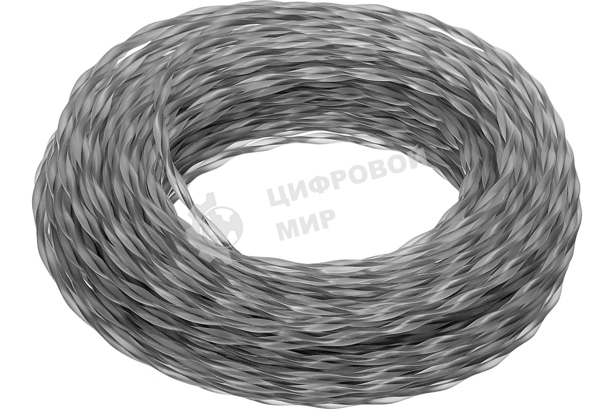 Леска для триммера Denzel двухкомпонентная эллипс, 2,0мм х 15м, блистер EXTRA CORD