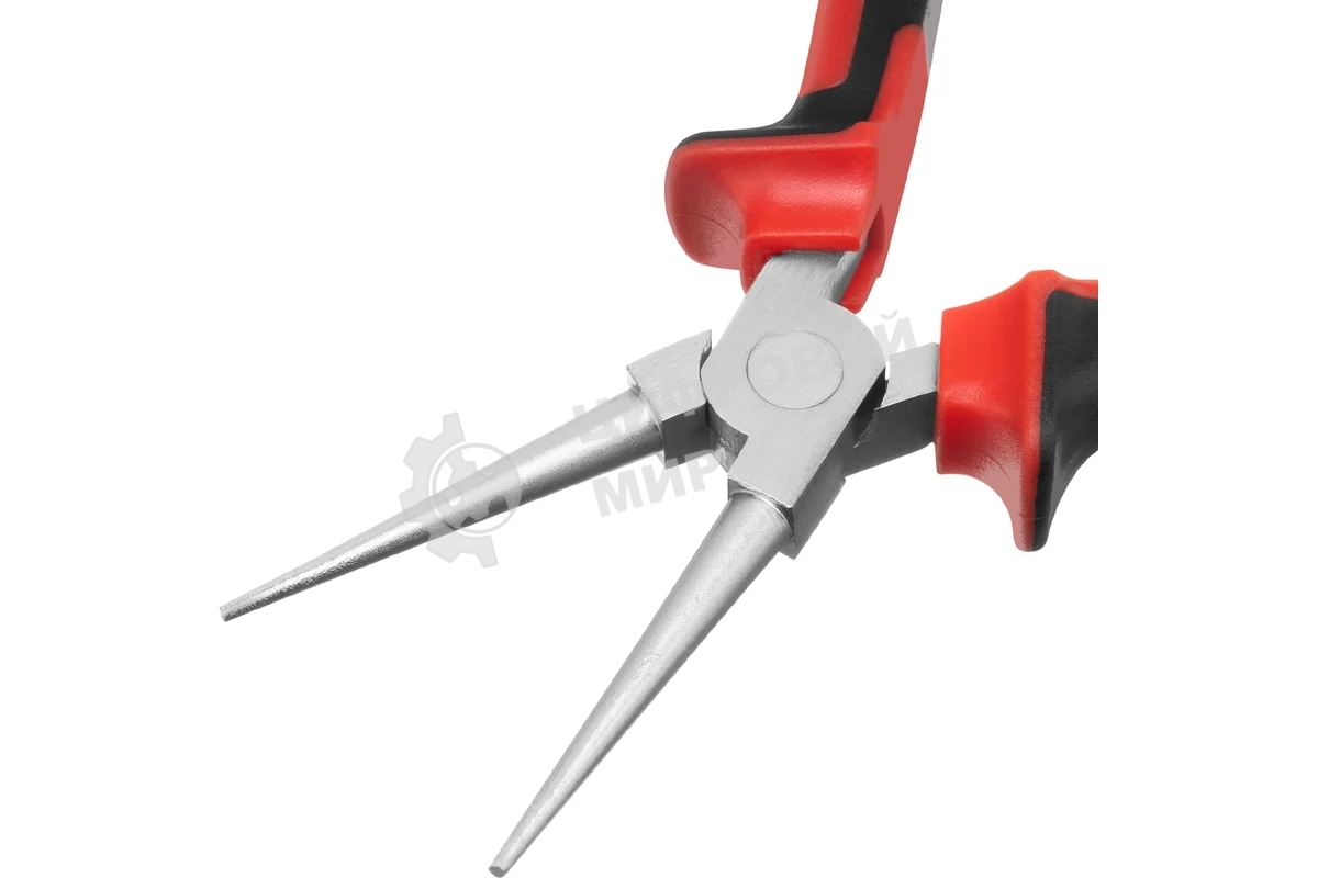 Круглогубцы Matrix 17355 NICKEL 160 мм, никелированные, двухкомпонентные рукоятки