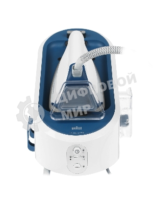 Парогенератор Braun IS5145WH белый/синий, 2400 Вт, 120 г/мин, 400 г/мин, 2000 мл