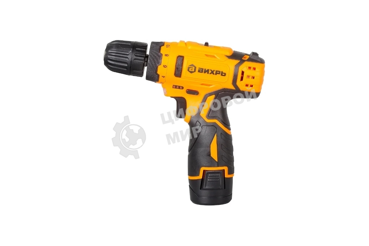 Дрель-шуруповерт аккумуляторная Вихрь ДА-12Л-2КН 72/14/35, Аккумуляторная, 12В, Кейс