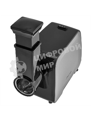 Мясорубка электрическая АКСИНЬЯ КС-2006С черный, 2300 Вт, 2.2 кг/мин, реверс, защита от перегрузки, металлический лоток, насадки - 6