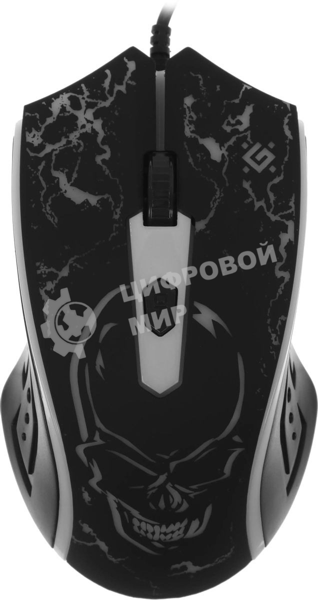 Мышь проводная Defender Overmatch GM-069 черный, 2400 dpi, USB, кнопки - 4