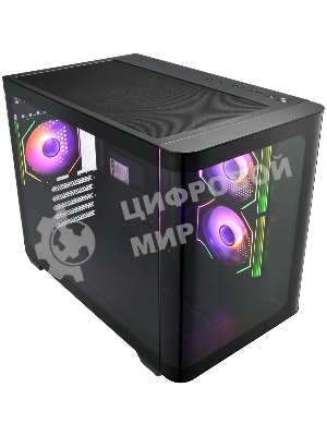 Компьютерный корпус FSP mATX Minitower S380-BA, черный