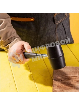 Резиновый молоток со стальной ручкой Deli DL5612 340 грамм, длина 260 мм