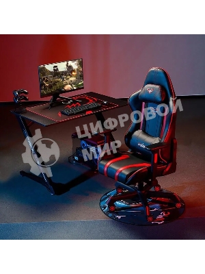 Стол игровой Eureka TN-Z43-BK-V2 столешница ЛДСП черный каркас черный