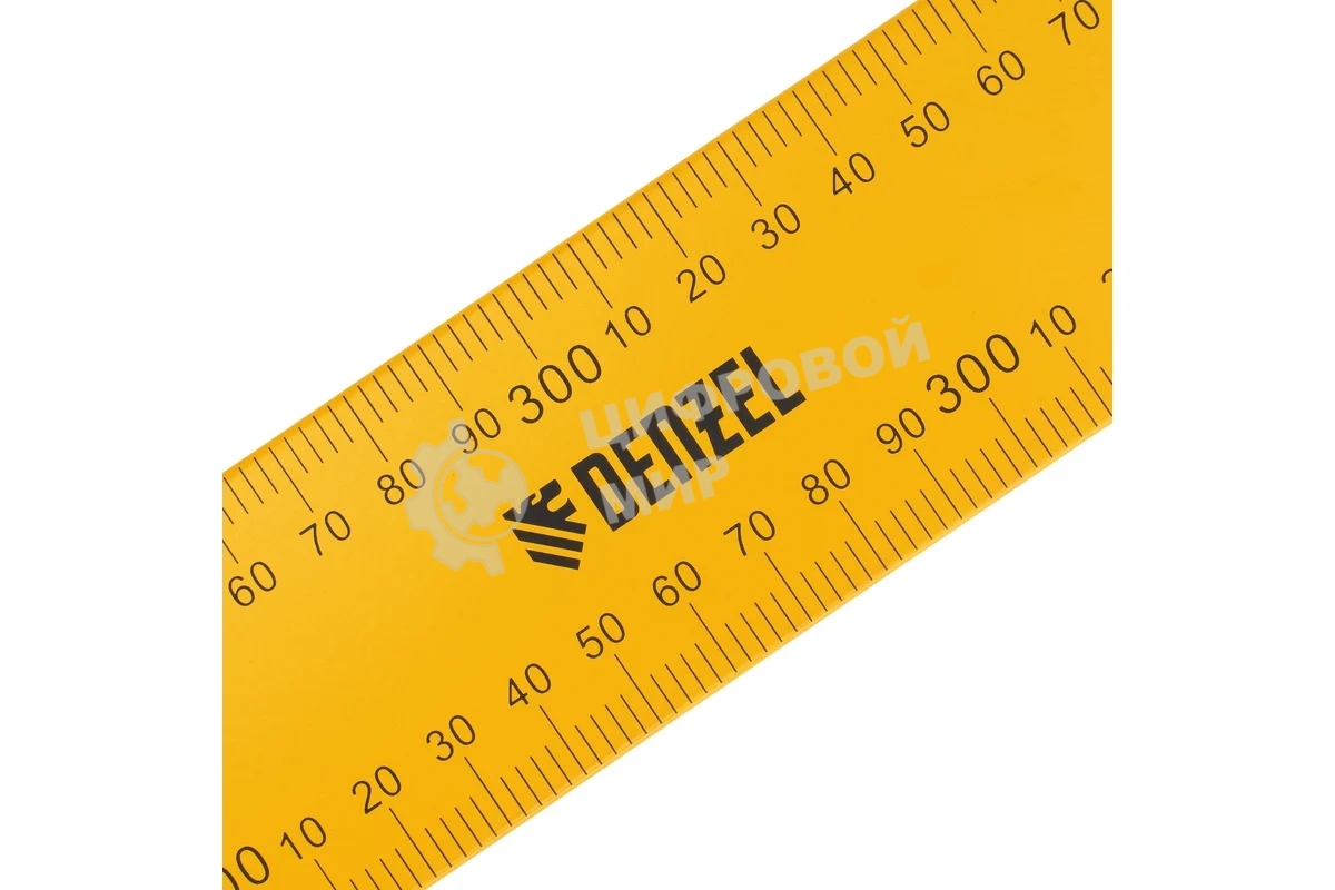 Угольник Denzel стальной, 400 мм х 600 мм, ультрафиолетовая печать (измерительная шкала)