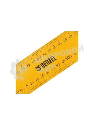 Угольник Denzel стальной, 400 мм х 600 мм, ультрафиолетовая печать (измерительная шкала)