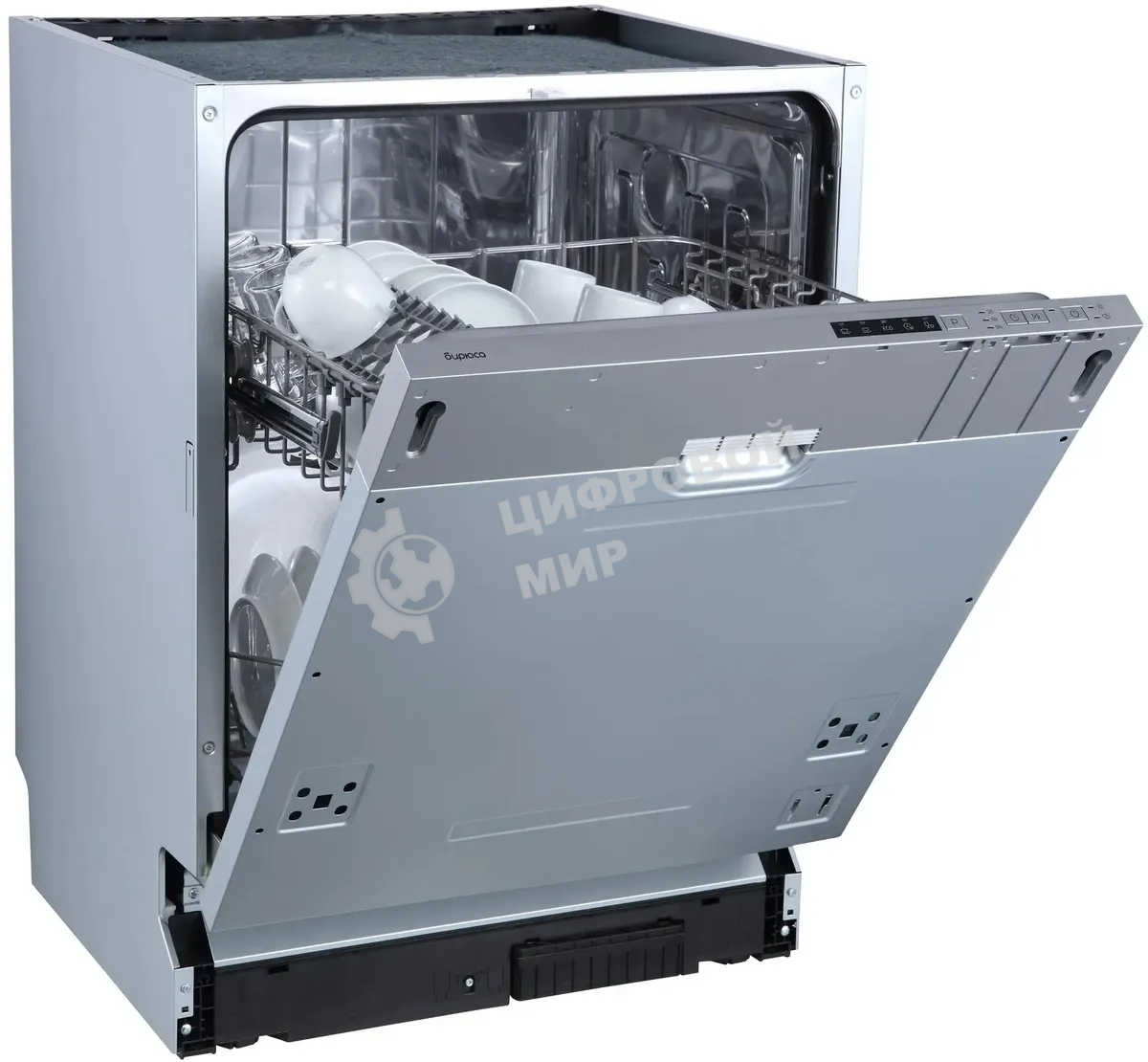 Встраиваемая посудомоечная машина Бирюса DWB-612/5, серебристый, 59.8 см, 12 компл., 49 дБ, класс A++