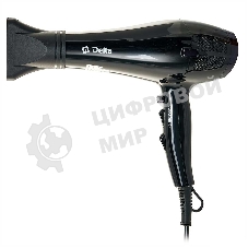 Фен Delta DL-0938 черный, 2000 Вт, ионизация