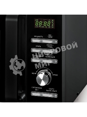 Микроволновая печь BBK 25MWC-991T/B черный/серебристый, 25 л, 900 Вт, переключатели - кнопки, поворотный механизм