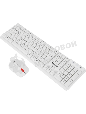 Комплект клавиатура+мышь Defender Milan C-992 беспроводной, USB, 1000 DPI, белый