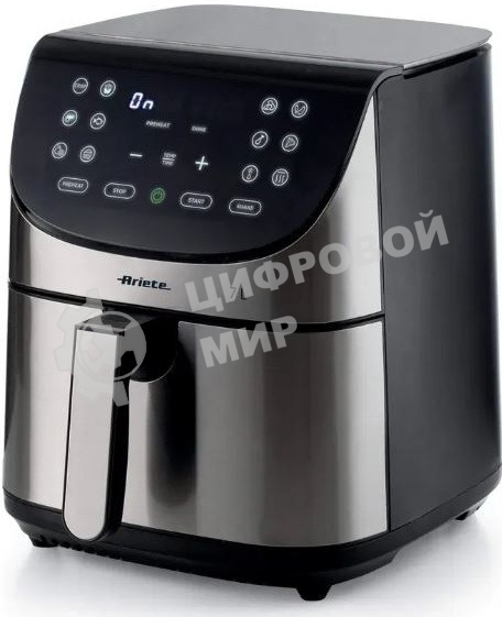 Аэрофритюрница Ariete 4628/00 черный/серебристый, 1800 Вт, 7 л, сенсор, 12 программ