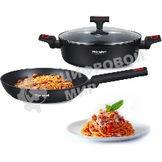 Сотейник Rondell Urban Pro RDA-1988 d=26см, (с крышкой) черный